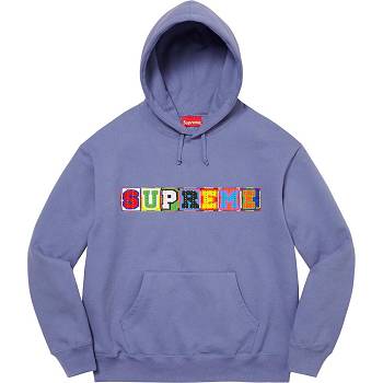 Sudaderas Supreme Beaded Encapuchado Moradas | CO317LH