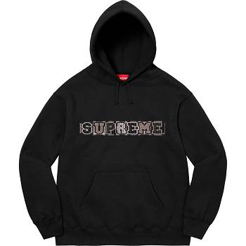 Sudaderas Supreme Beaded Encapuchado Negras | CO316KI