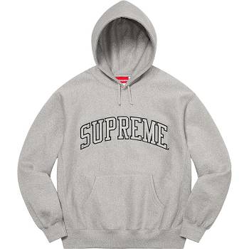 Sudaderas Supreme Glitter Arc Encapuchado Gris | CO292ZG