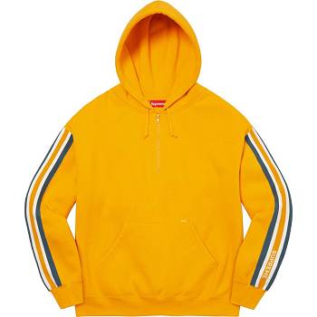 Sudaderas Supreme Half Zip Encapuchado Doradas | CO297NB