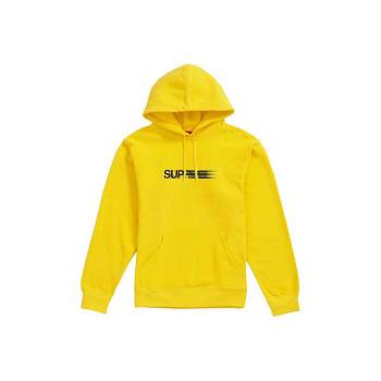 Sudaderas Supreme Motion Logo Encapuchado Amarillo | CO327EX