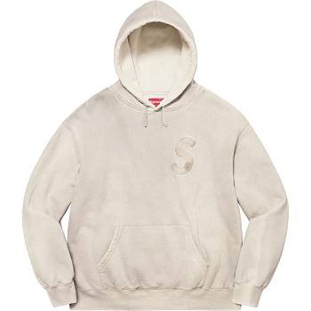 Sudaderas Supreme Overdyed S Logo Encapuchado Blancas | CO312FM