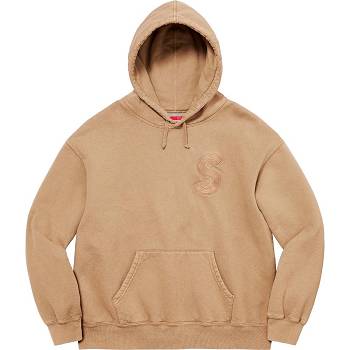 Sudaderas Supreme Overdyed S Logo Encapuchado Marrones | CO314HK