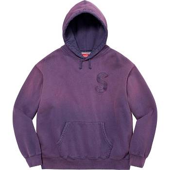 Sudaderas Supreme Overdyed S Logo Encapuchado Moradas | CO315JJ