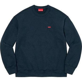 Sudaderas Supreme Small Box Crewneck Azul Marino | CO307OR