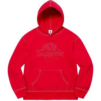 Sudaderas Supreme Timberland® Encapuchado Rojas | CO291LH