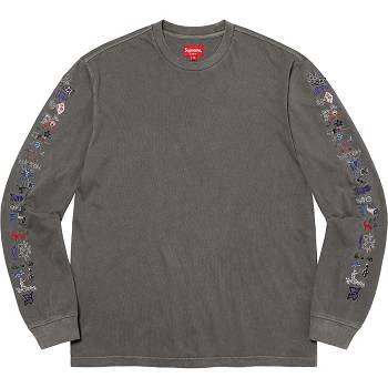 Suéteres Supreme AOI Icons L/S Top Negras | CO279UT