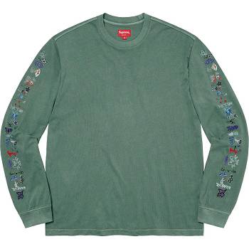 Suéteres Supreme AOI Icons L/S Top Verde | CO278YU