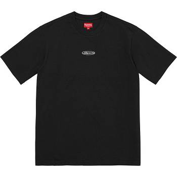 Suéteres Supreme Oval Logo S/S Top Negras | CO254IS