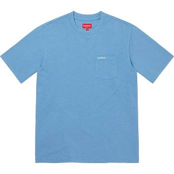 Suéteres Supreme S/S Pocket Tee Turquesa | CO275EX