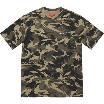 Suéteres Supreme S/S Pocket Tee Verde Oliva Camuflaje | CO268CE